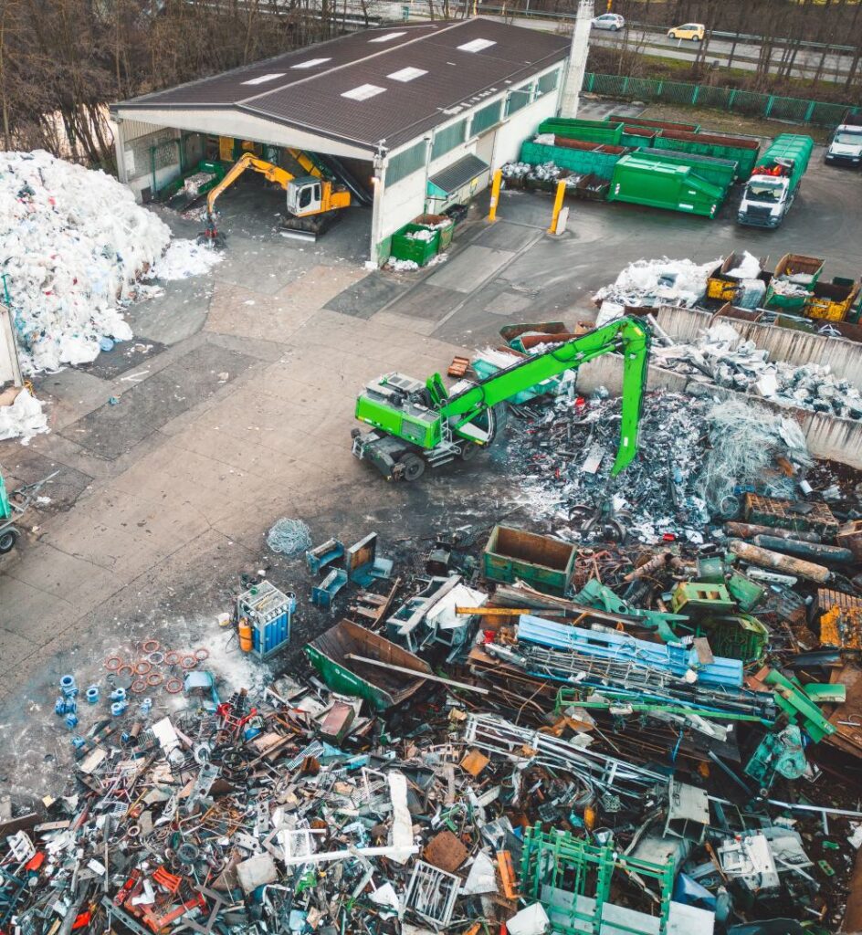 recycling facility yard
