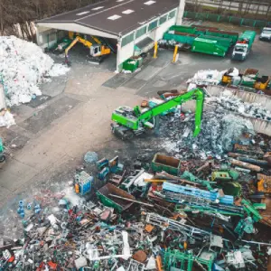 recycling facility yard